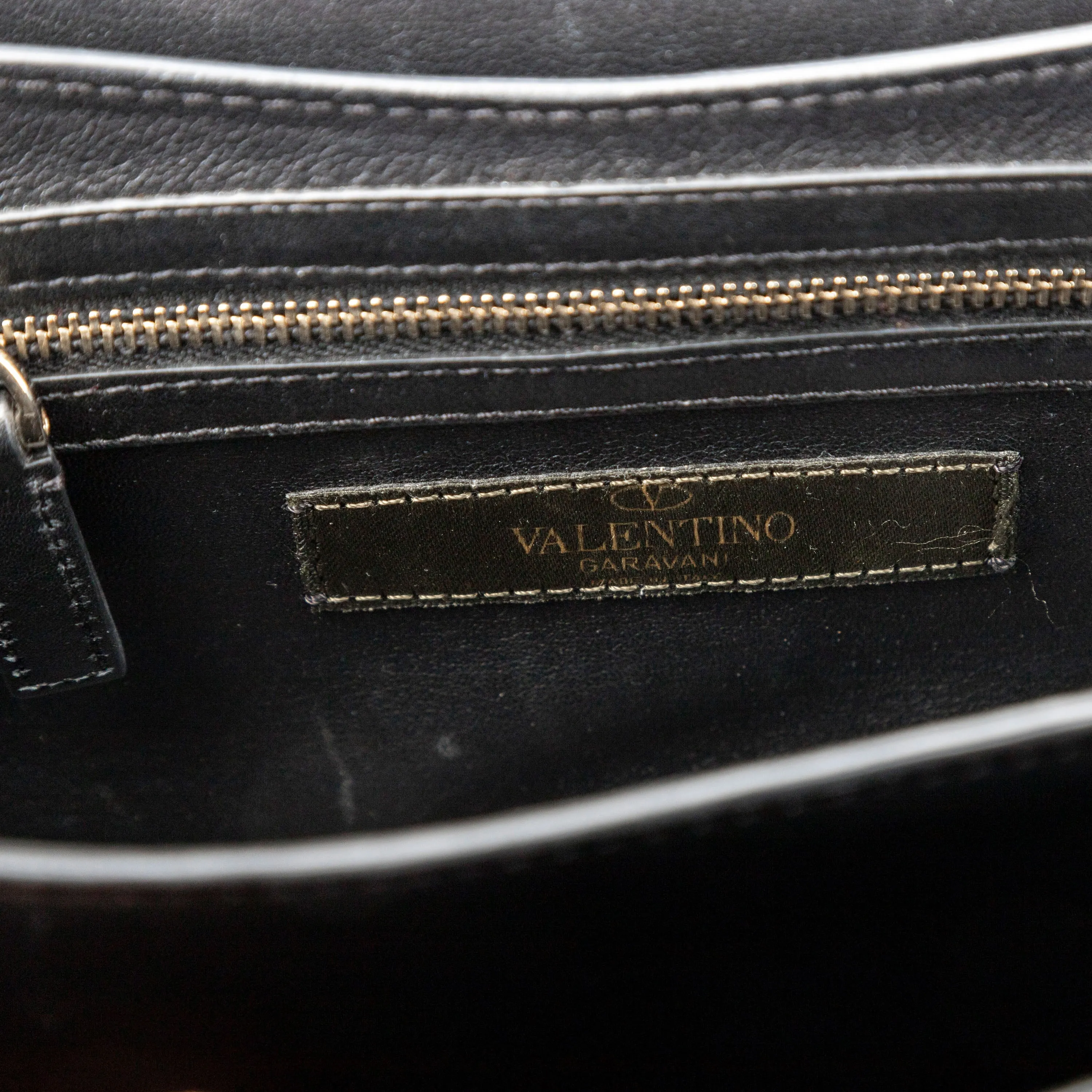 Valentino Leather and Snakeskin Panther Crossbody Bag - '10s