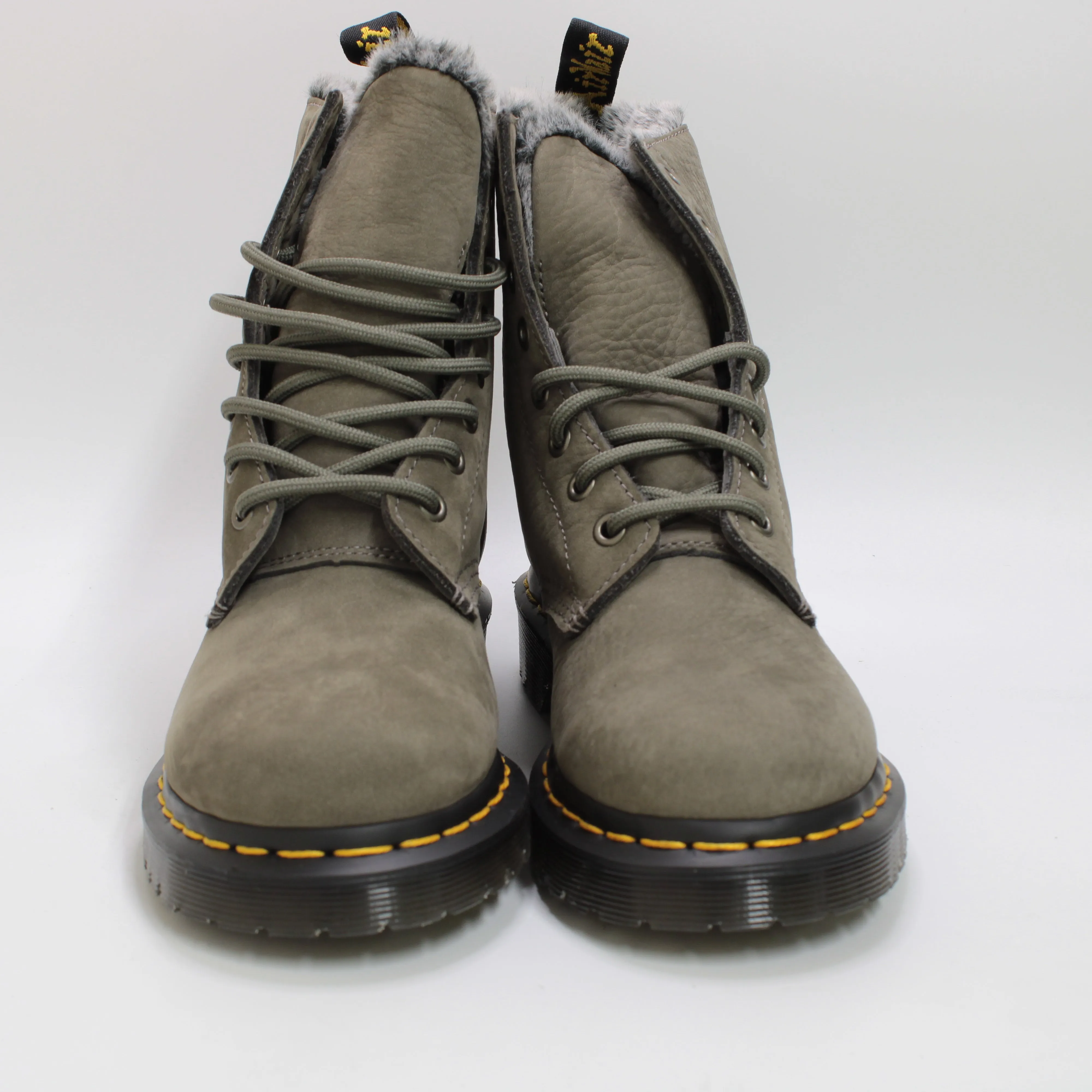 Womens Dr. Martens 1460 Serena 8 Eye Nickel Grey