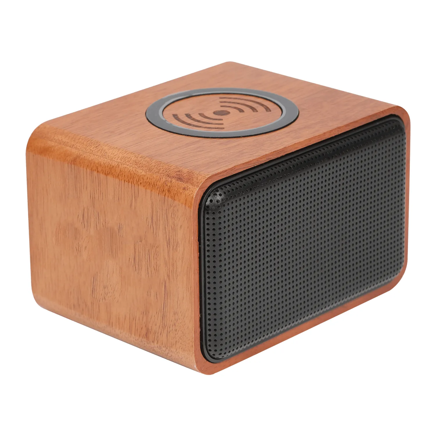 Wood Bluetooth Speaker with Wireless Charging Pad